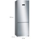 ΨΥΓΕΙΟΚΑΤΑΨΥΚΤΗΣ ΕΛΕΥΘΕΡΟΣ BOSCH KGN493IDA (200x70 / D / INOX ANTIFINGER / FNF / ΟΘΟΝΗ)